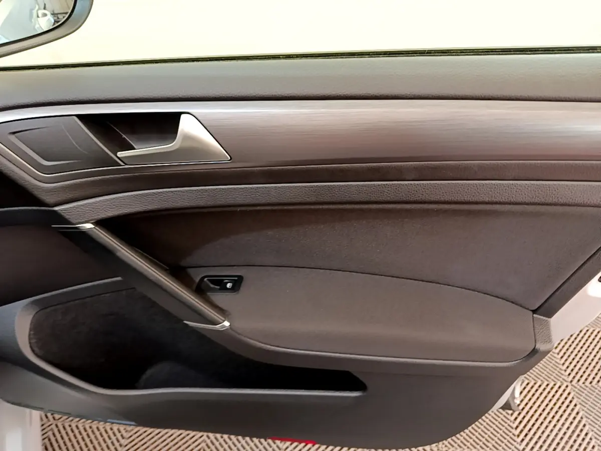 Panneau de porte intérieur côté droit noir avec insert bois sur Volkswagen Golf 1.6 TDI 2019