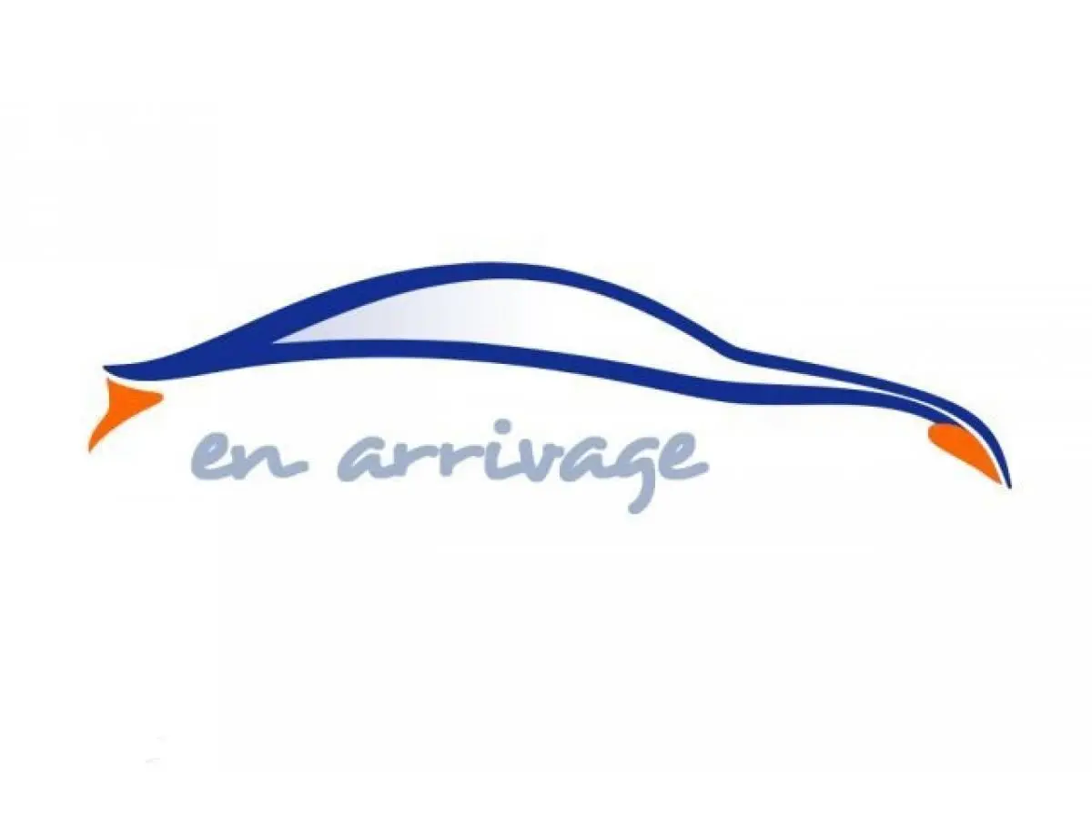 Silhouette stylisée d'une voiture blanche vue de profil avec l'inscription "en arrivage" en dessous.