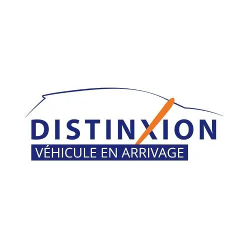 Logo Distinxion avec mention "Véhicule en arrivage" sur fond blanc, sans image de véhicule visible.
