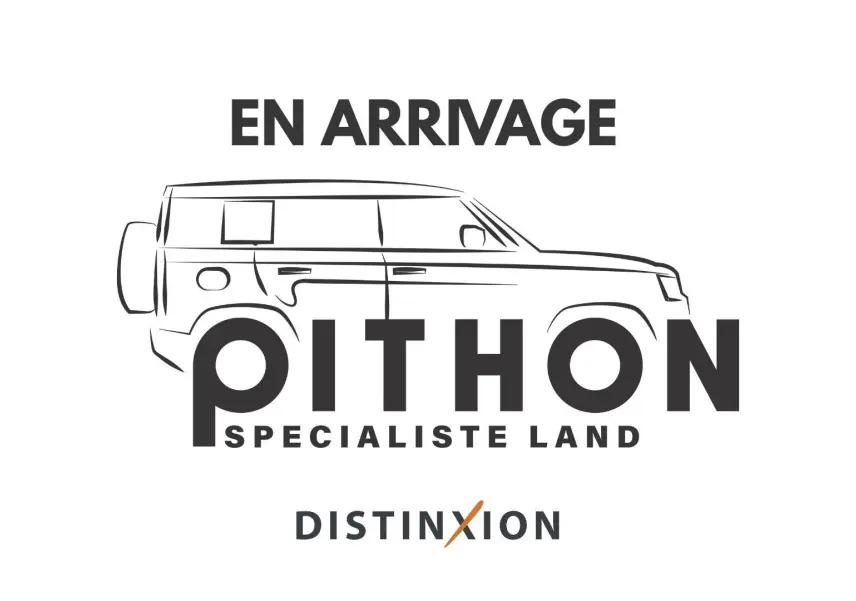 Profil côté gauche du Range Rover Sport P440E hybride noir Santorini avec lignes épurées sur fond blanc.